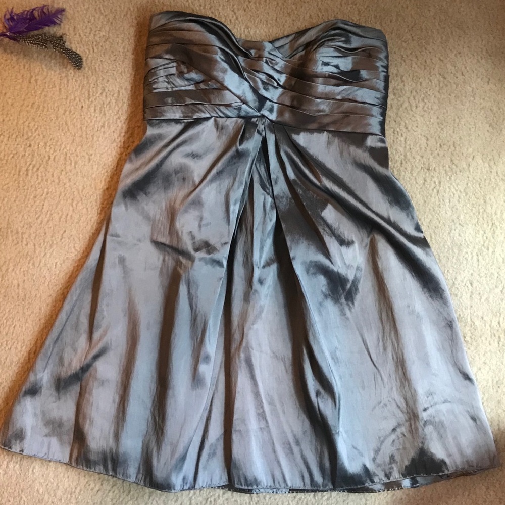 B2 Bridesmaids dress size 14 grey-blue